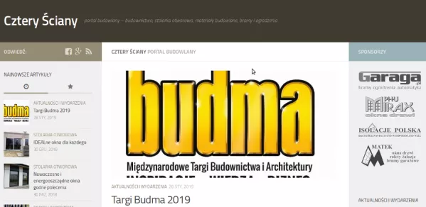 Informacje o Budmie na blogu