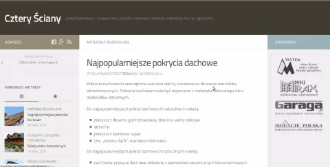 Najpopularniejsze pokrycia dachowe na portalu budowlanym