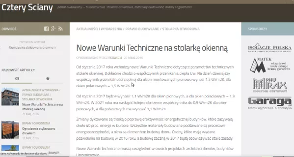 Co nowego na naszym portalu budowlanym Cztery Ściany?