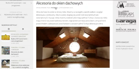 Portal budowlany Cztery Ściany publikuje porady