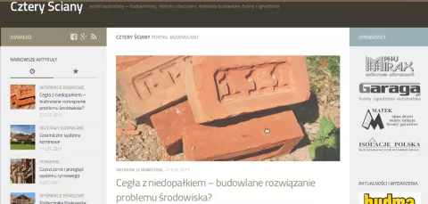 Ceramiczny system kominowy na portalu budowlanym