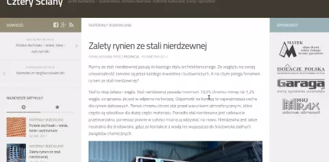 Cztery Ściany - najlepszy portal budowlany
