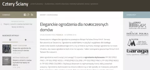 Ogrodzenia na naszym blogu