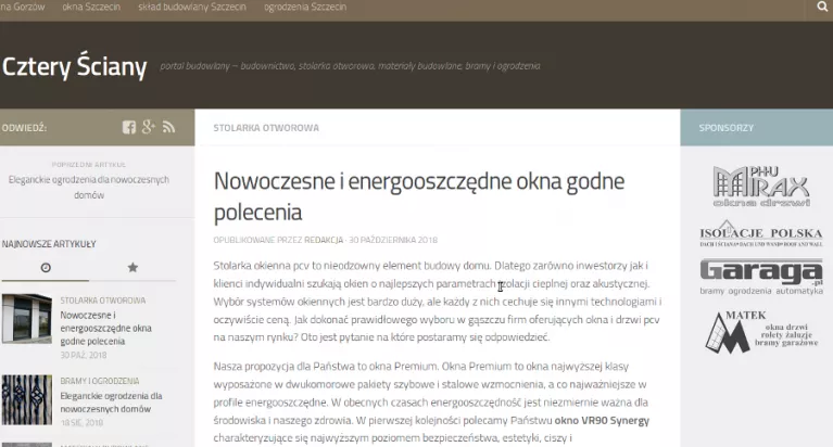 Nowoczesne okna na naszym blogu