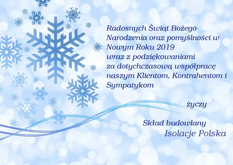 Wesołych Świąt i szczęśliwego Nowego Roku!