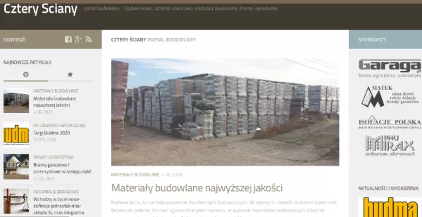 Nowy artykuł na blogu Cztery Ściany 