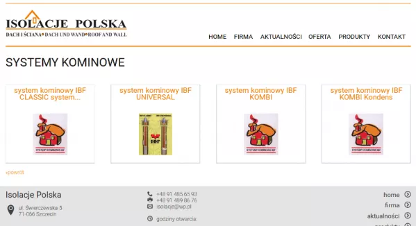 Systemy kominowe również w naszym składzie
