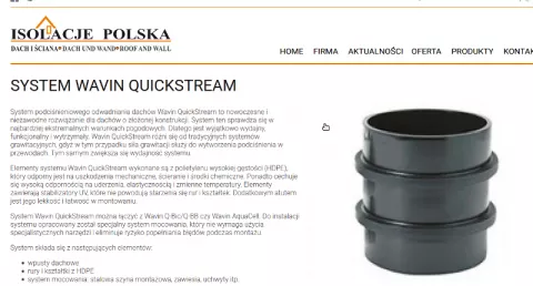 System QuickStream firmy Wavin 