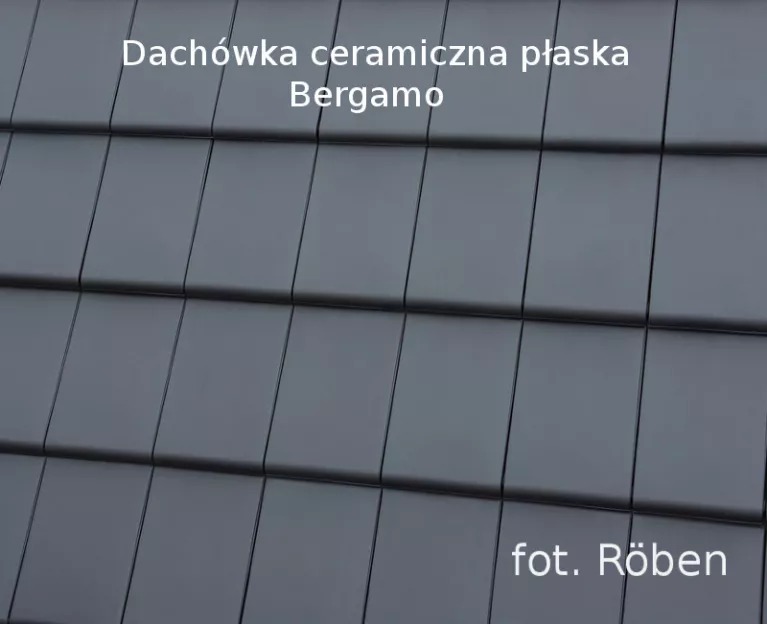 Dachówka Bergamo w kolorze antracytu