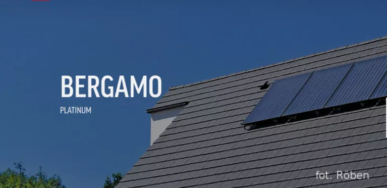 Platinum - nowy kolor dachówki Bergamo